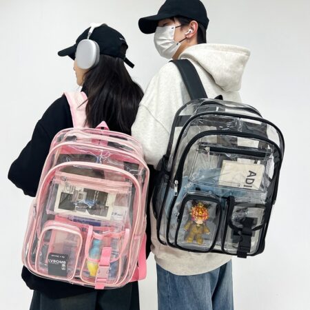 Transparent PVC Student Schoolbag