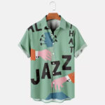 Casual Fashion Shirt With A Jazz Theme