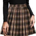 Plaid Pleated Mini Skirt