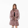 Hot Girl Plaid Stitching Skirt