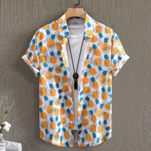 Men's Digital-Print Short-Sleeve Shirt
