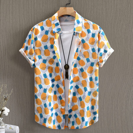 Men's Digital-Print Short-Sleeve Shirt