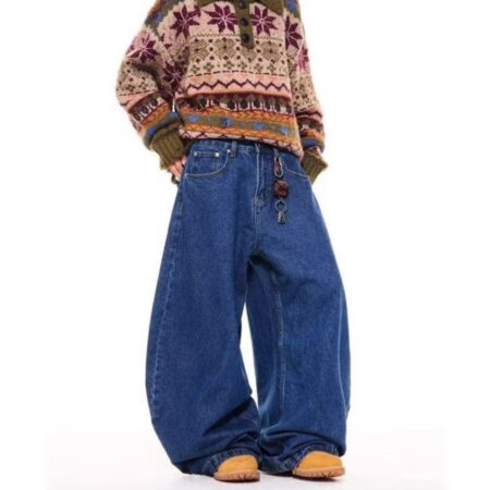 Men's Baggy Y2k Hip Hop Denim Jeans